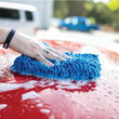 The Rag Company Premium Chenille Microfiber Knobby Wash Mitts - Manusa de spalare premium cu 2 fete culoare albastra