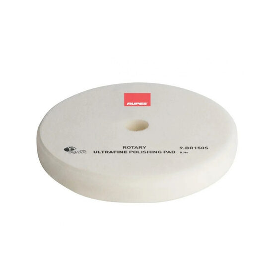 RUPES UltraFine Finishing Pad -BURETE POLISARE ALB (ULTRA FIN),pentru masina rotativa, 130/135MM