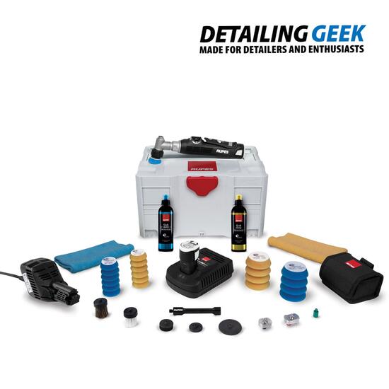 RUPES Ibrid Nano Polisher Short Neck with 3 different movements,HR81M/LUX - KIT LUX NANO IBRID GAT SCURT HR81M