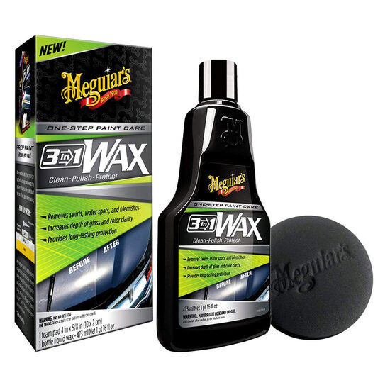 MEGUIAR'S WAX KIT 3 IN 1  473 ml - Produs de Polisare, glaze si ceara 3 in 1