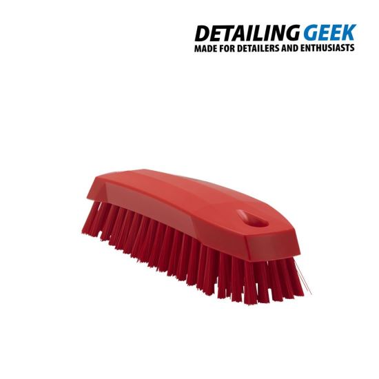 Vikan Hand Brush-Perie de mana M, peri medii, 165 mm, rosie
