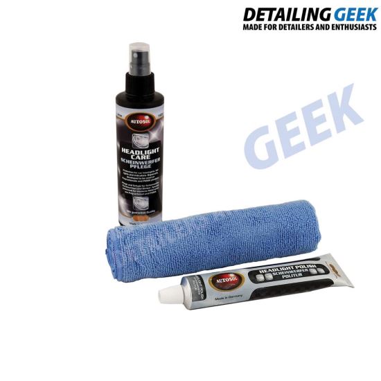 AUTOSOL Headlight Polish & Protection Kit - Kit pentru polisarea farurilor