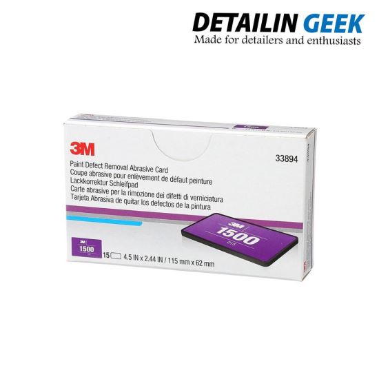 3M NBB PAINT DEFECT REMOVAL ABRASIVE CARD P1500 (15 CARDS/BOX)-Card abraziv pentru îndepărtarea defectelor de vopsea P1500