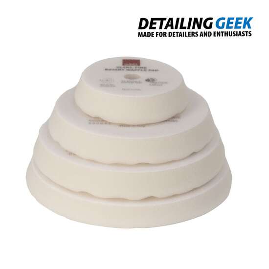 RUPES WAFFLE ULTRA-FINE POLISHING FOAM PAD FOR ROTARY POLISHERS 180MM-BURETE POLISARE VALURIT ULTRAFINE (ALB)