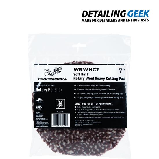 MEGUIARS ROTARY WOOL HEAVY CUTTING PAD -Blana abraziva de polisare