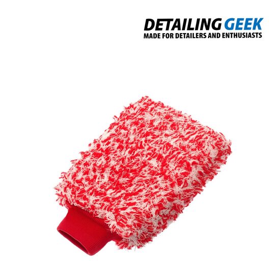 FLEXIPADS MicroFibre SUPER FAST Wash Mitt-Manusa de spalare cu fibre de calitate superioare Rosie
