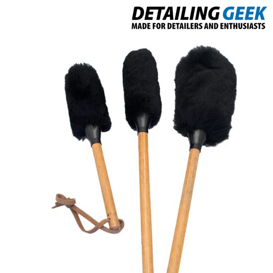 FLEXIPADS Wheel Whoolie Wands (Set of 3) - Set 3 perii diferite marimi pentru curatarea jantelor si spatiilor inguste