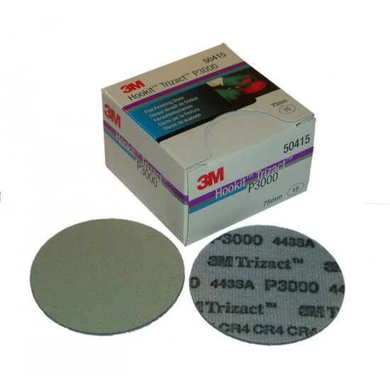 3M Hookit Trizact Fine Sanding Discs P3000 75 mm cutie de 15 bucati