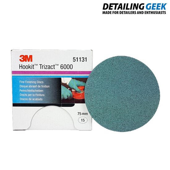 3M Hookit Trizact Fine Sanding Discs P6000 75 mm cutie de 15 bucati