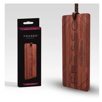 FRESSO Pure Passion with wooden hanger - Parfum auto cu miros de mandarina cu coaja de lime
