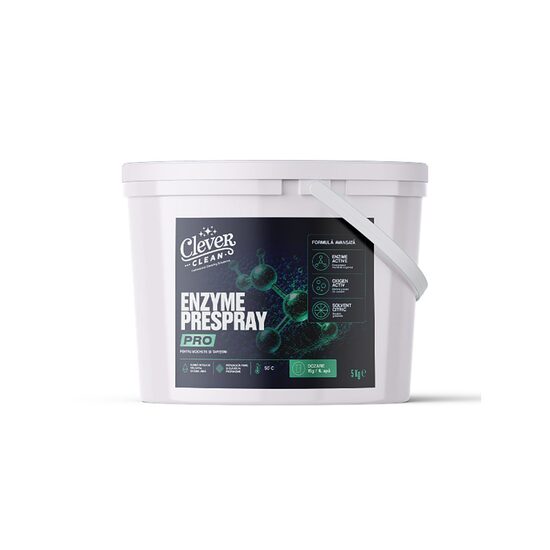 Cleaver Clean Enzyme Prespray PRO 5kg - Solutie de prespalare enzimatica profesionala pentru textile