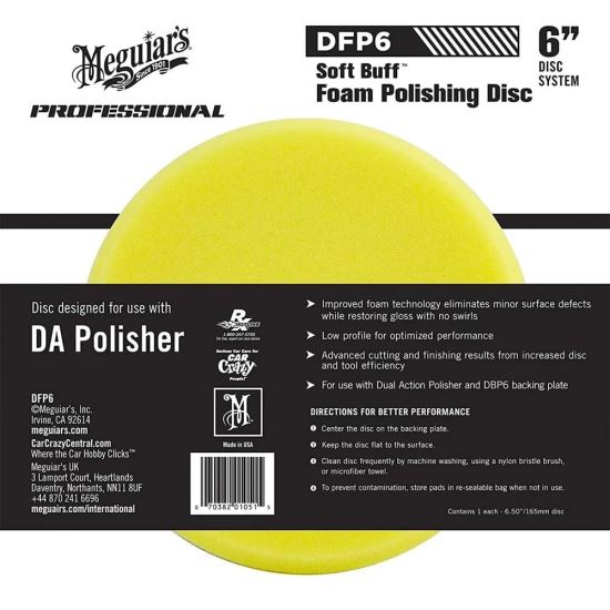 Meguiars DA Foam Polishing Disc 6"