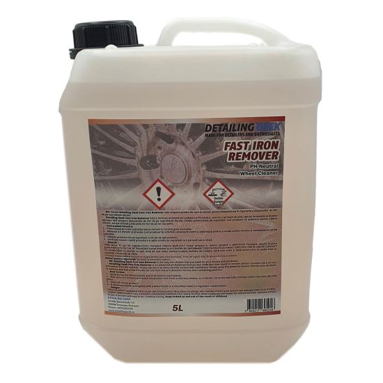 Detailing Geek Fast Iron Remover 5L - Solutie decontaminare particule de fier lac si jante