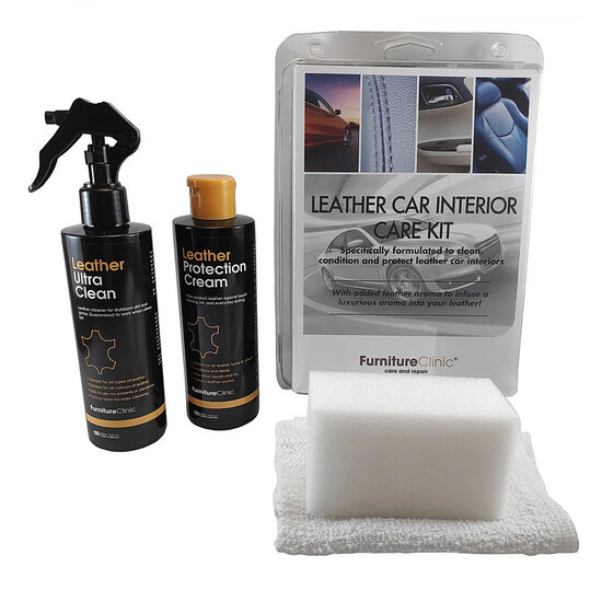 FURNITURE CLINIC Leather Car Interior Care KIT - Kit pentru intretinerea interiorului 250 ml.