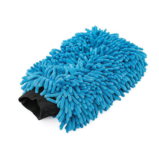 The Rag Company Premium Chenille Microfiber Knobby Wash Mitts - Manusa de spalare premium cu 2 fete culoare albastra