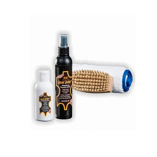 Gliptone - Dark leather upholstery kit GT15 (150ml) & GT11 (100ml) - Kit de curatare pentru piele culoare inchisa