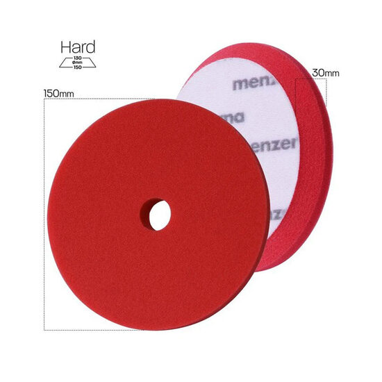 MENZERNA Premium Heavy Cut Foam Pad 150mm Red - Burete de taiere