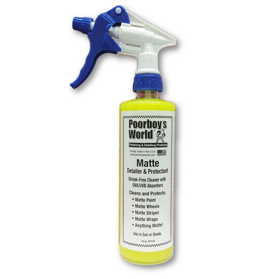 POORBOY'S WORLD Matte Cleaner and Protectant 473 ml - Solutie de curatare cu inhibitori UV pentru vopsea mata