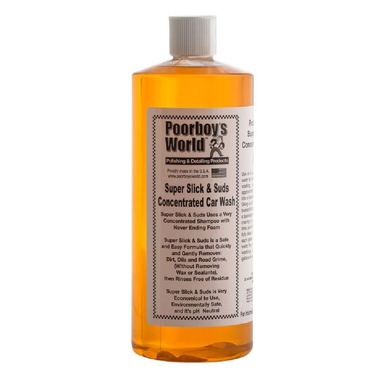 POORBOY'S WORLD Super Slick & Suds Concentrated Car Wash 946ml - Sampon auto
