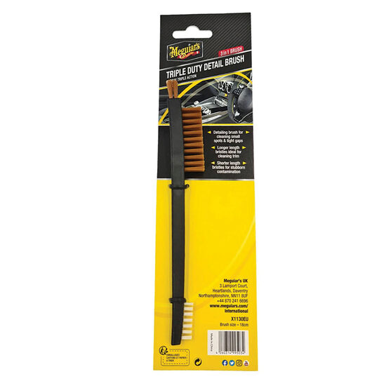 MEGUIARS Triple Duty Detail Brush - Perie utilizare multipla pentru interior si exterior 18 cm