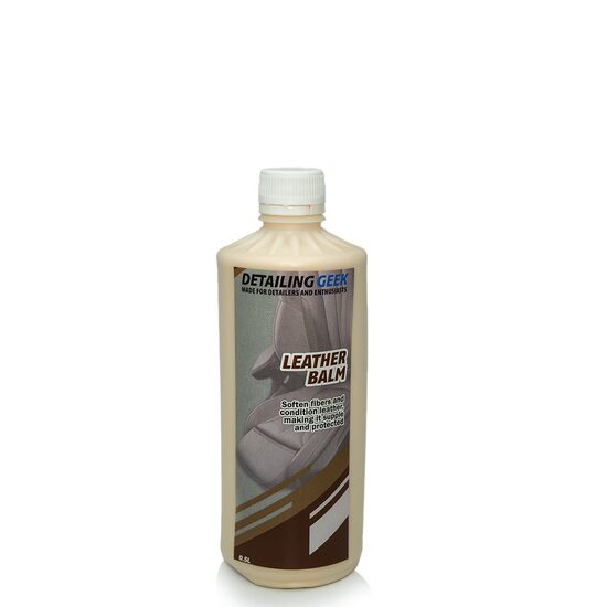 Detailing Geek Leather Balm 500ml - Balsam de piele sub formă de cremă care hidrateaza pentru a spori aspectul, supletea si a-i creste longevitatea