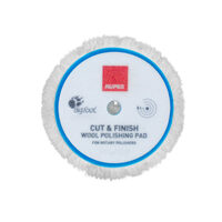 RUPES CUT & FINISH Wool Polishing Pads for Rotary-BLANA POLISARE CU INTERFATA BURETE ROTARY ,pentru masina rotativa,180MM